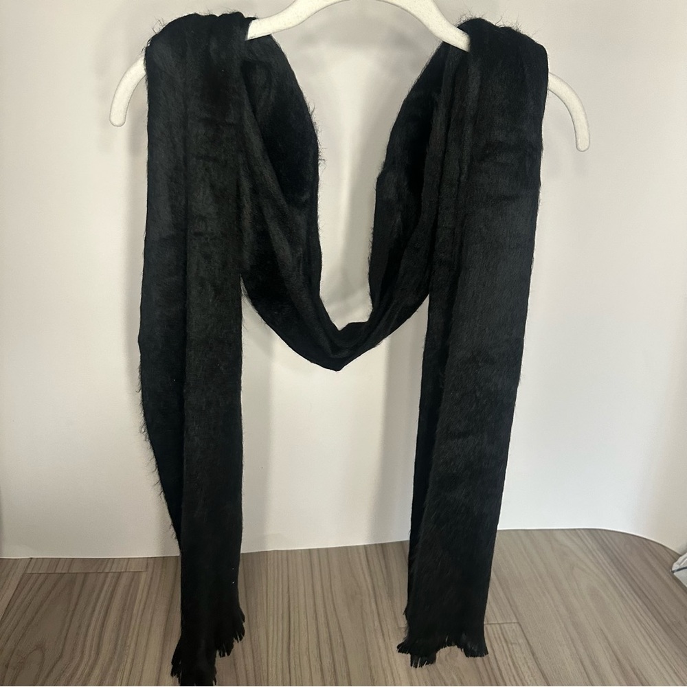 Chic Black Wrap Scarf